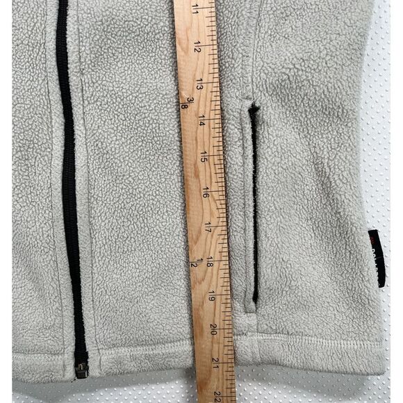 Eddie Bauer Vest Womens Small Light Gray Fleece Sherpa Full Zip Outdoor - Picture 6 of 7